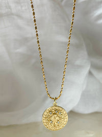 Tiny Zodiac Coin Necklace