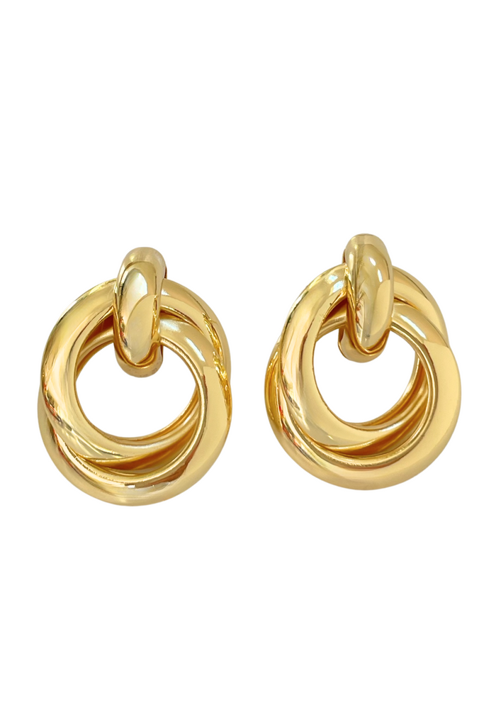Viral Knot Gold Earrings - Perfect blend of vintage feel and modern style