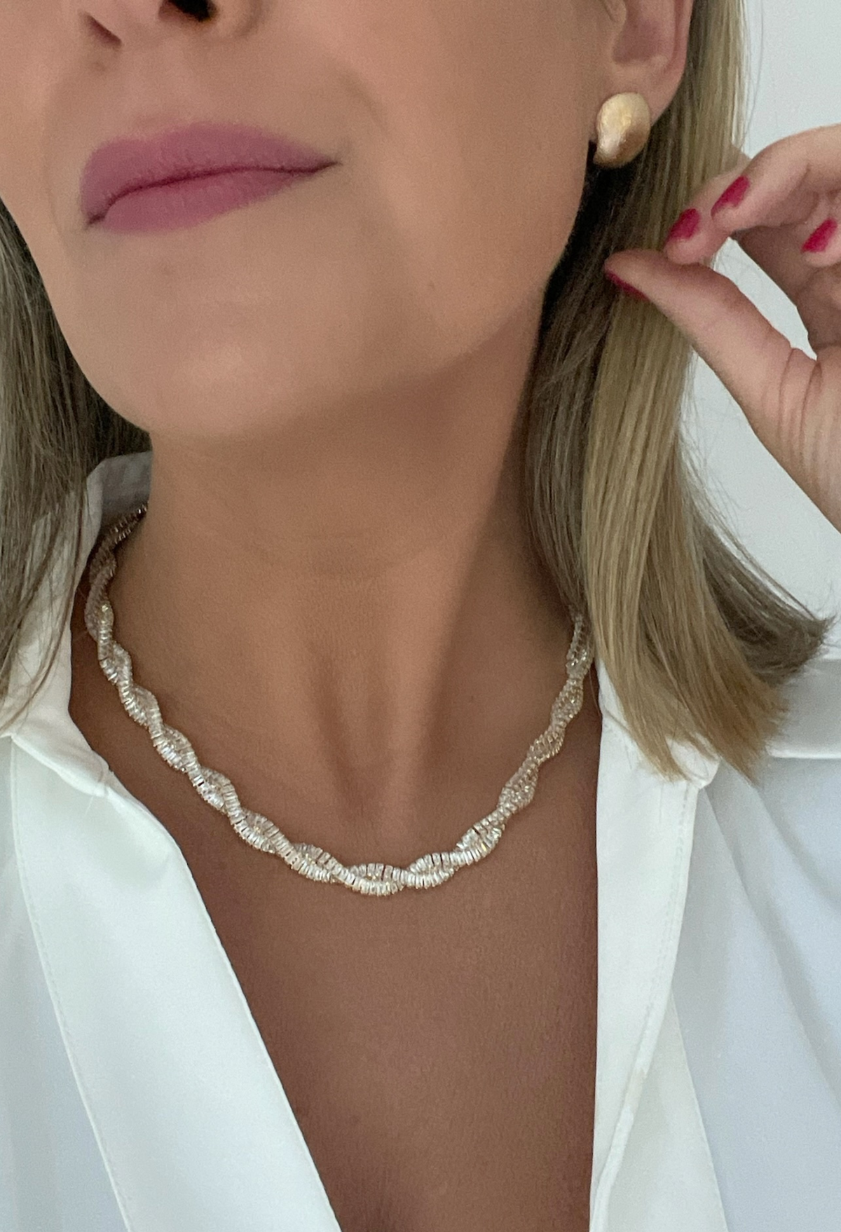 Serpentine Luxe Tennis Necklace