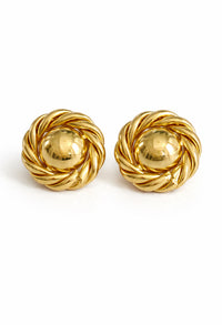 Vintage Bardot Button Earrings
