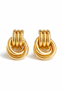 Triple Tube Knot Earrings