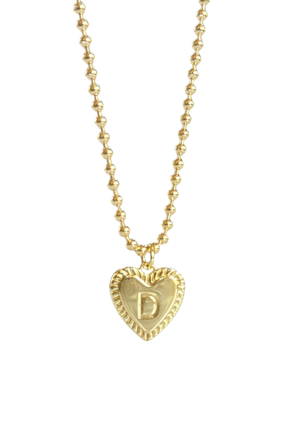 Heart Initial Pendant Necklace