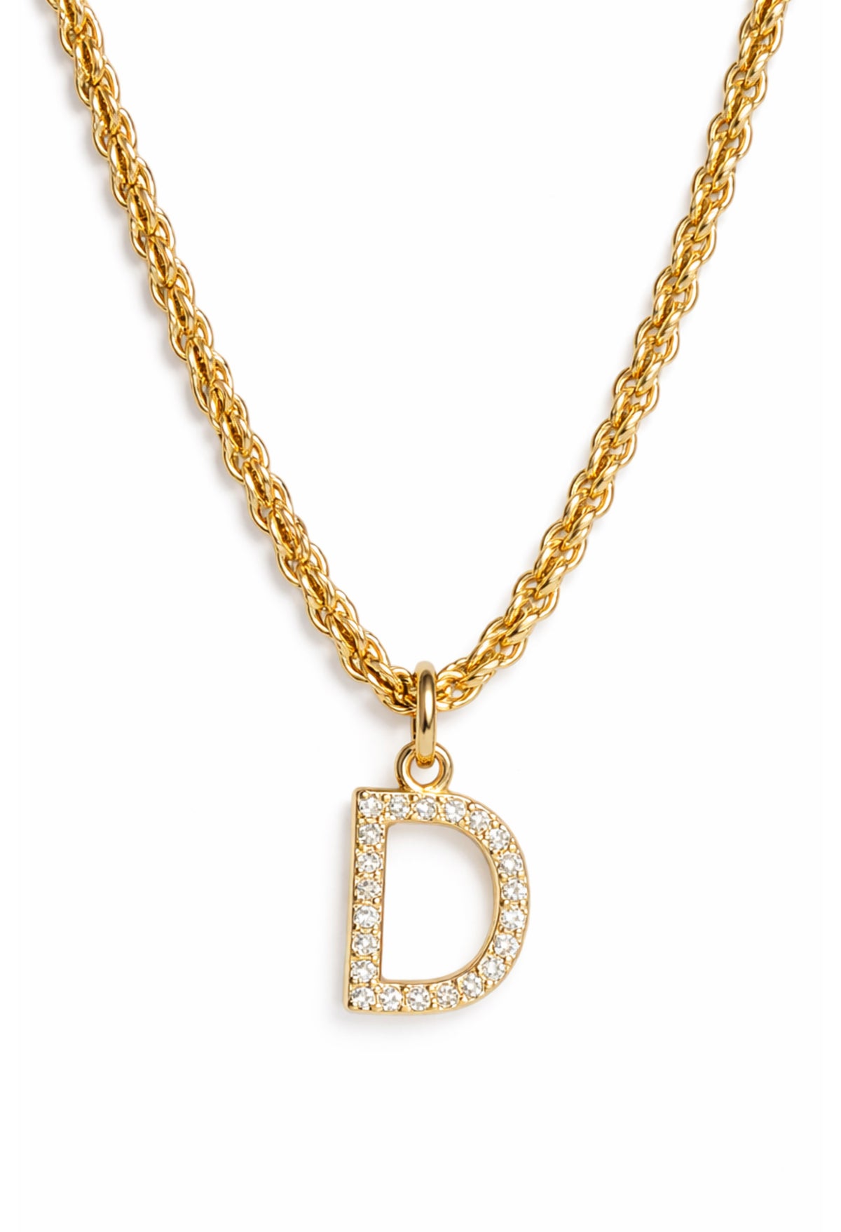 Diamond Initial Necklace