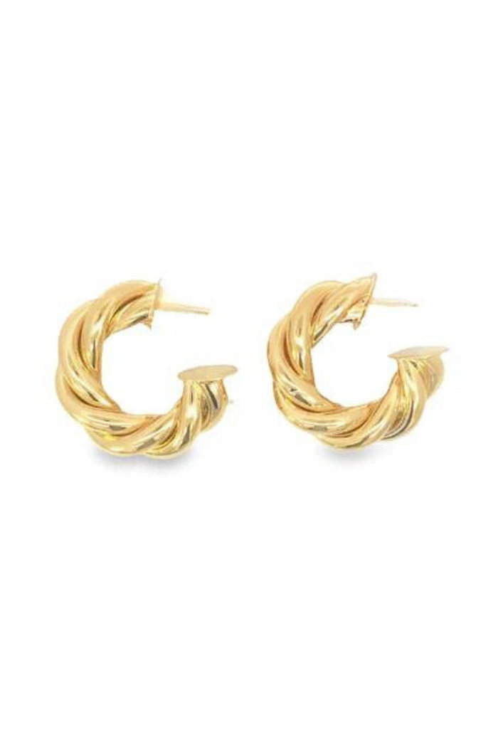 Chunky Thick Gold Hoop Earrings: Elevate your style with these bold, modern statement pieces. Their eye-catching design exudes confidence and allure, adding a touch of edgy sophistication to any outfit. Experience their substantial feel, a testament to their quality and durability