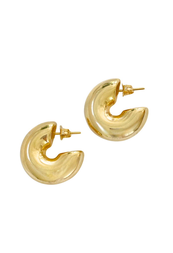 Lovie Chunky Hoops by Dylan Rae Jewelry, featuring a bold open hoop design for standout style.