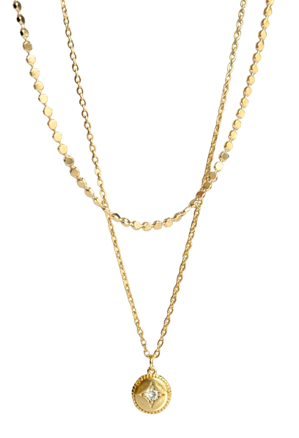 Tulum Mini Coin Layered Necklace Set