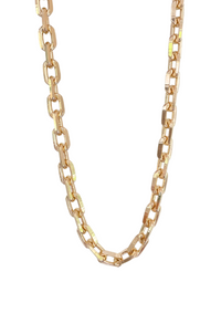 Thick Chunky Clip Chain necklace by Dylan Rae Jewelry, featuring small square links and substantial weight for bold elegance. 