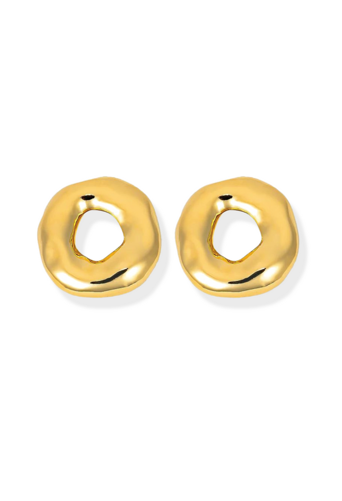 Luxury Donut Earrings 18k Gold Filled