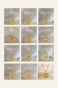Petite Zodiac Coin Necklace