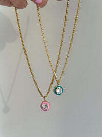 Crystal Pendant Layering Necklace