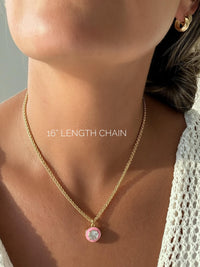 Crystal Pendant Layering Necklace
