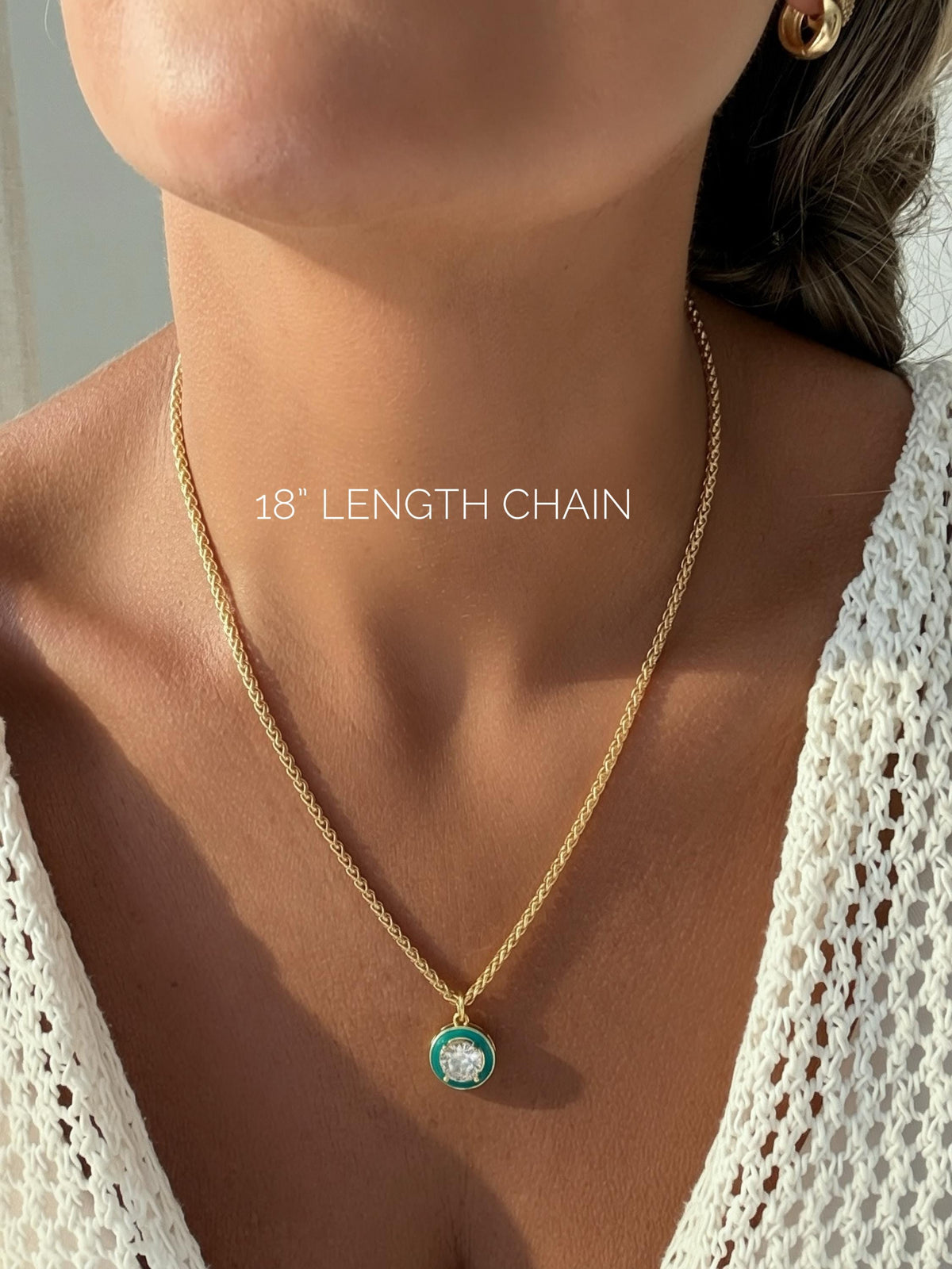 Crystal Pendant Layering Necklace