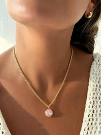 Dainty Gold Filled Necklace Women Everyday Jewelry Delicate CZ Pendant Chain Layering Piece Minimalist Design Perfect Birthday Gift For Women Bridesmaid Jewelry Thank You Present Elegant Feminine Accessory Special Occasion Necklace